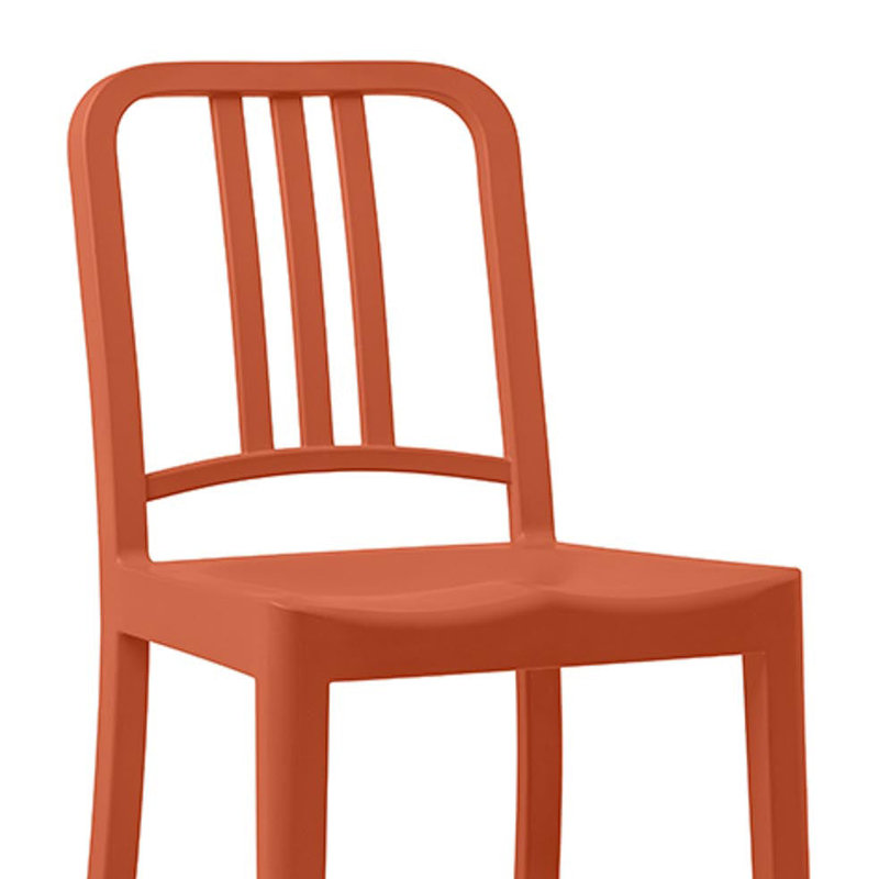 111 Navy® Stool by Coca-Cola, Counter Stool (25" Seat Height), Persimmon Orange