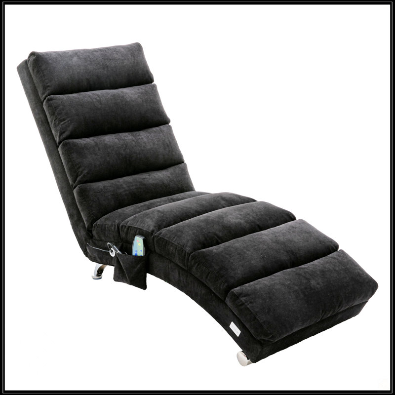 Chaise longue en lin, Noir