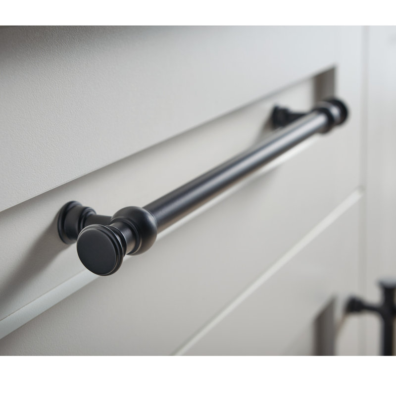 Clarence Bar pull, Flat Black, 3 3/4" Center to Center