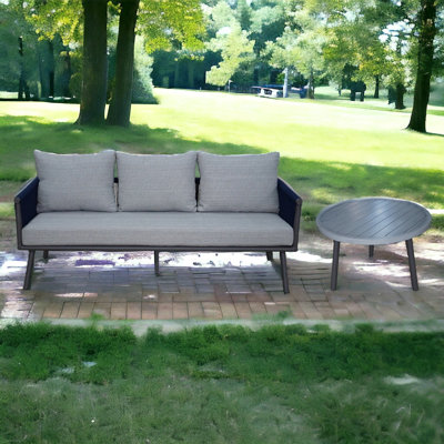 Mervyn Teak 3 - Person Patio Conversation Set with Cushions