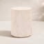 Sol Lightweight Concrete Outdoor End Table, Faux Travertine
