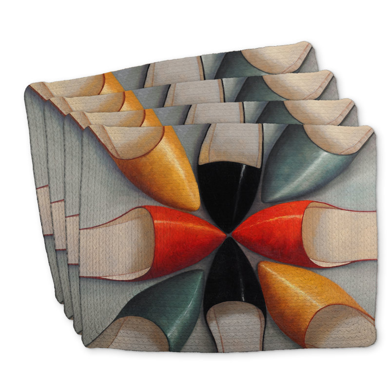 Braided Polyester Placemats Set of 4 - Home Decor Essentials