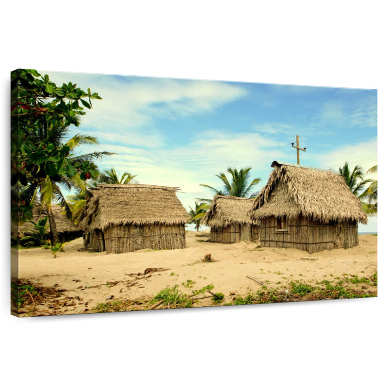 Cabanes de plage Alvord Garifuna Village, H 30 po x l 45 po