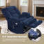 Fauteuil inclinable électrique EONIX pour personnes âgées, surdimensionné 400lbs avec chaleur et massage, fauteuil inclinable électrique avec porte-gobelets et ports de charge, beige-129175860-117579661