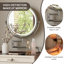 Ensemble de meuble-lavabo avec commode à tiroirs avec tabouret et miroir Retro Color
