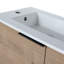 Meuble-lavabo mural simple de 22 po avec meuble-lavabo en céramique Mian-1458772020