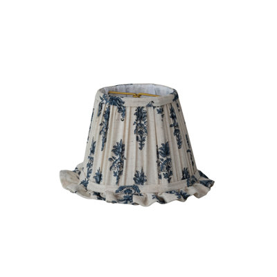 Ruffled Cotton Floral Pleated Mini Lampshade