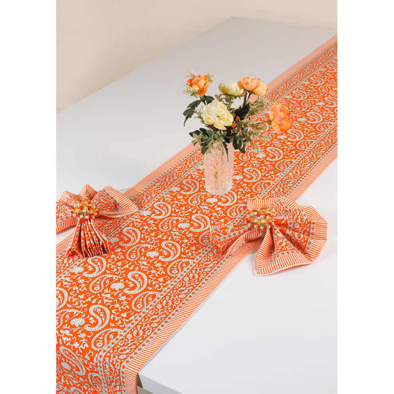 Chemin de table Tangerine, Orange