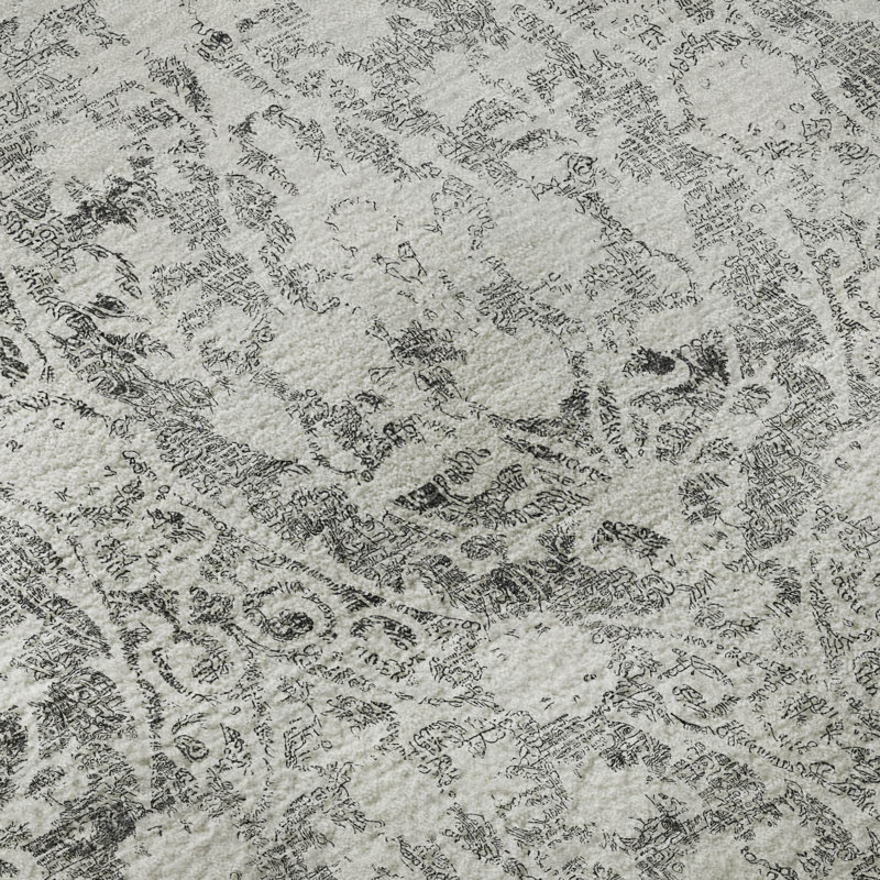 Premium Machine Washable Glanton AMF1231 Damask Rug, Runner 2'3" x 7'6"
