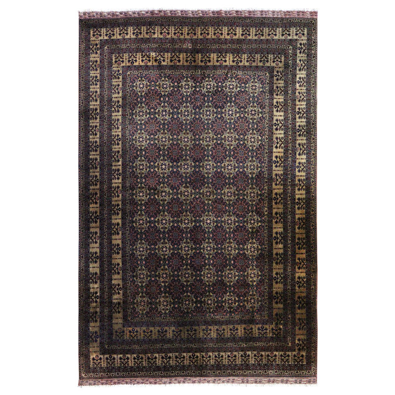 Tapis unique mauve / beige 8 pi 3 po x 11 pi 9 po Beljik