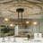 Rensselear 4-Light metal Modern Linear Sputnik Chandelier
