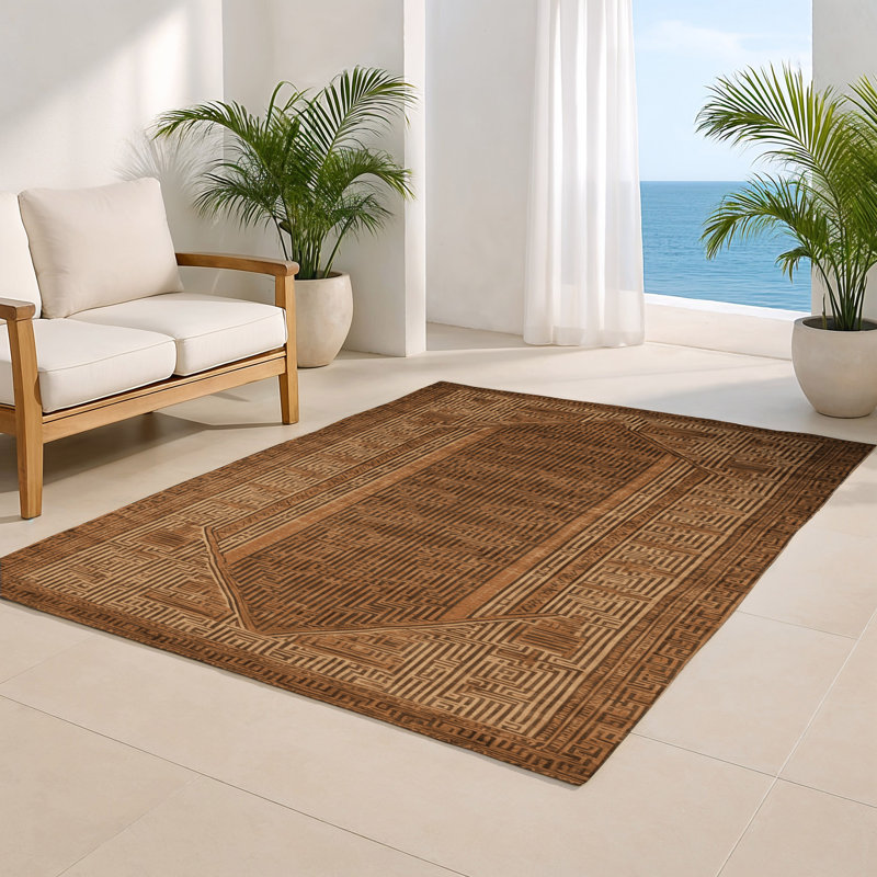 Tapis intérieur et extérieur ArtDeco, Rectangle 9 pi x 12 pi