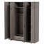 Armoire 4 portes avec 1 tiroir et armoire supérieure-865866838