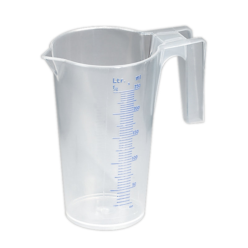 Esquivel Measuring Jug Translucent 1L, 12.1cm H x 10.5cm W x 7.3cm D