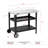 Royal Gourmet Movable 3-Shelf Grill Table with Removable Trash Bag Holder