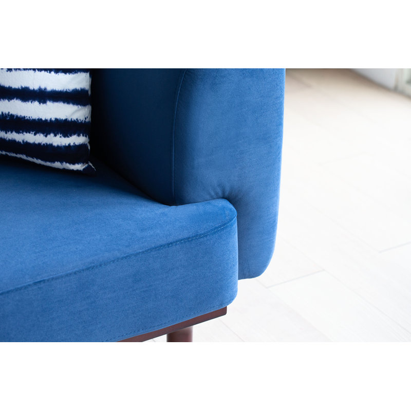 Aiobheann 3 Seater Upholstered Sofa, NA, Navy