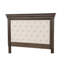Lit double (matelas non inclus), gris