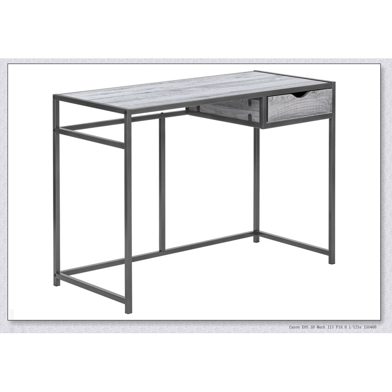 Bureau d'ordinateur compact et moderne avec tiroir de rangement, idéal pour le bureau à domicile et les petits espaces, design élégant et fonctionnel