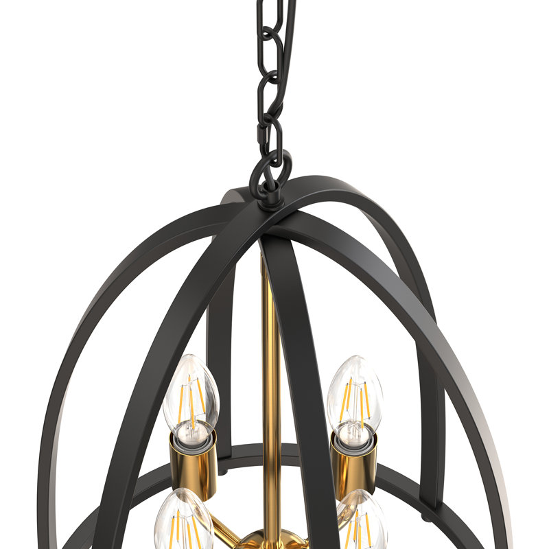 Lustre suspendu 4 lumières 15,8 "(H) à intensité variable