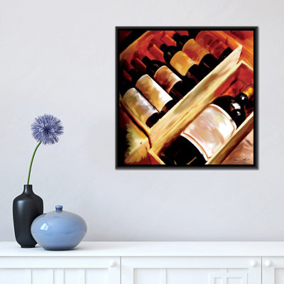 «The Wine Collection I», reproduction d'art sur toile tendue