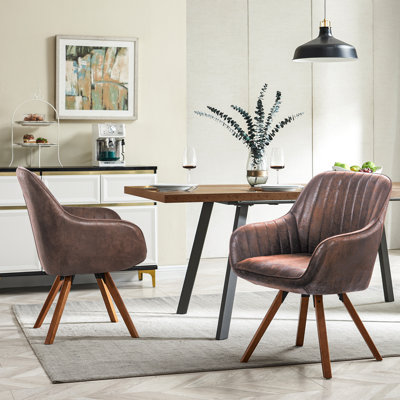 Fauteuil pivotant rembourré Hanfried
