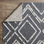 Tapis d'intérieur bleu en polyester tissé à la machine Eliot-50384204
