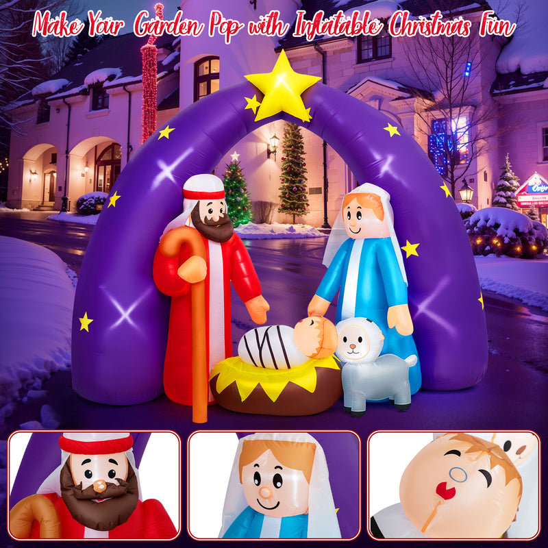 Crèche de Noël gonflable