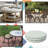 Decorative Indoor Outdoor Waterproof Round Cushion Cover, Patio UV Resistant Seat Cushion Cover-462100947