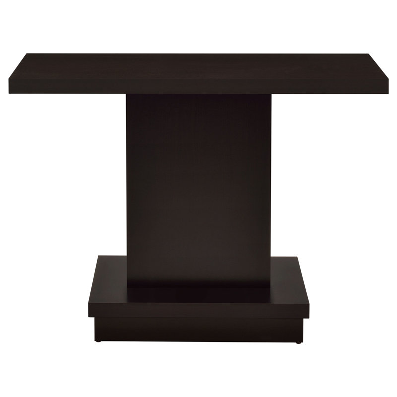 Engineered Wood Pedestal Console Table