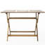 Table pliante en bois de 43,5 po, écoénergétique, prête pour l'extérieur