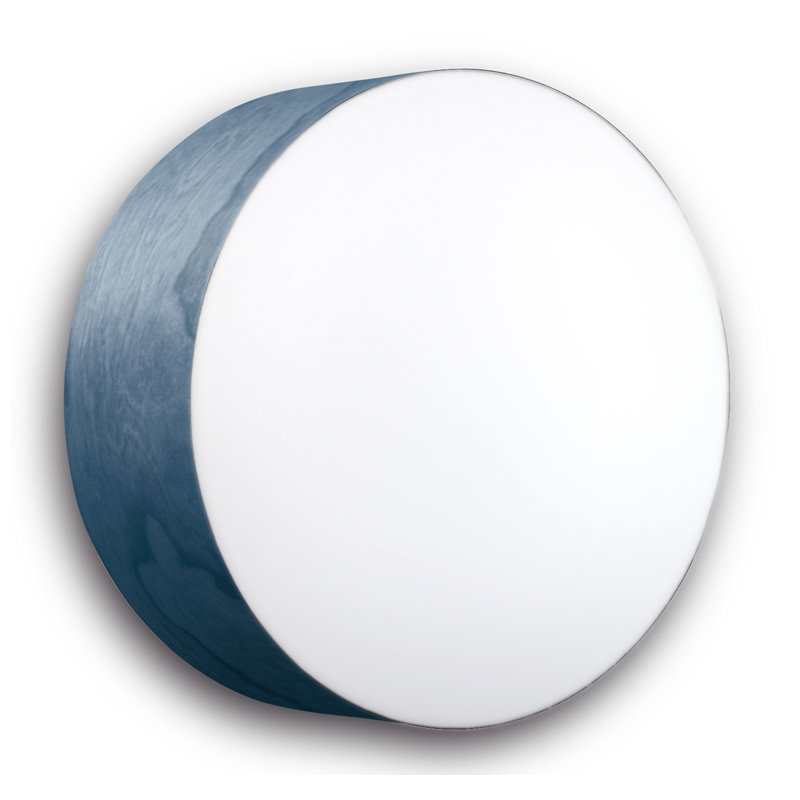 Plafonnier Gea par Mariví Calvo, H 3,9 po x l 11,8 po x P 11,8 po, Bleu, DEL 2700K