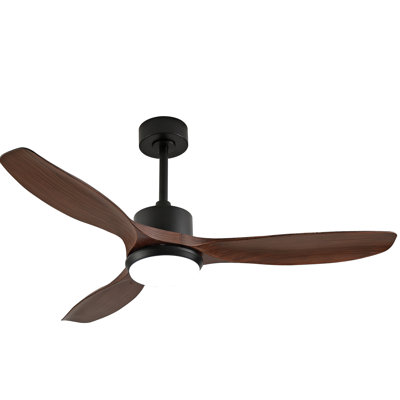 Modern Ceiling Fan With Light 3 ABS  Blades Remote Control Reversible DC Motor With Dimmable LED