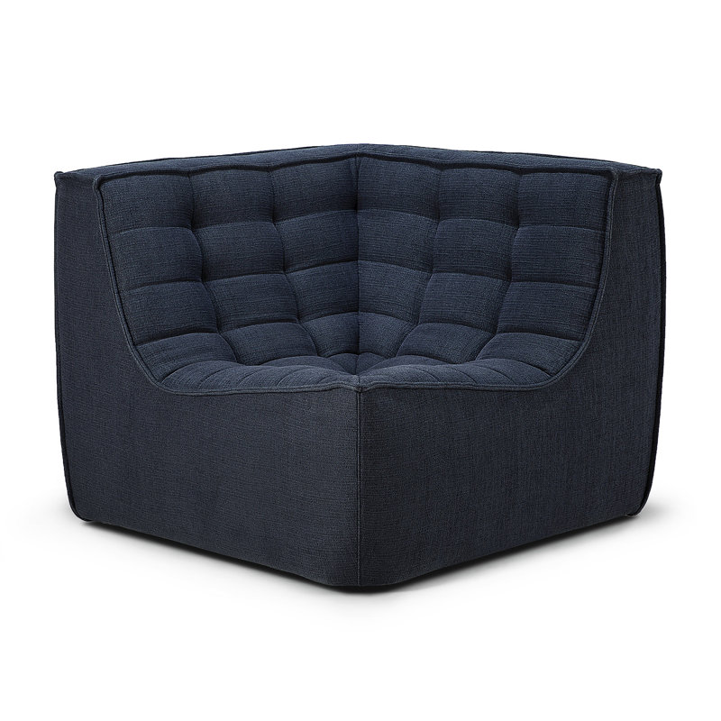 N701 Corner Wedge, Dark Blue Cotton Blend