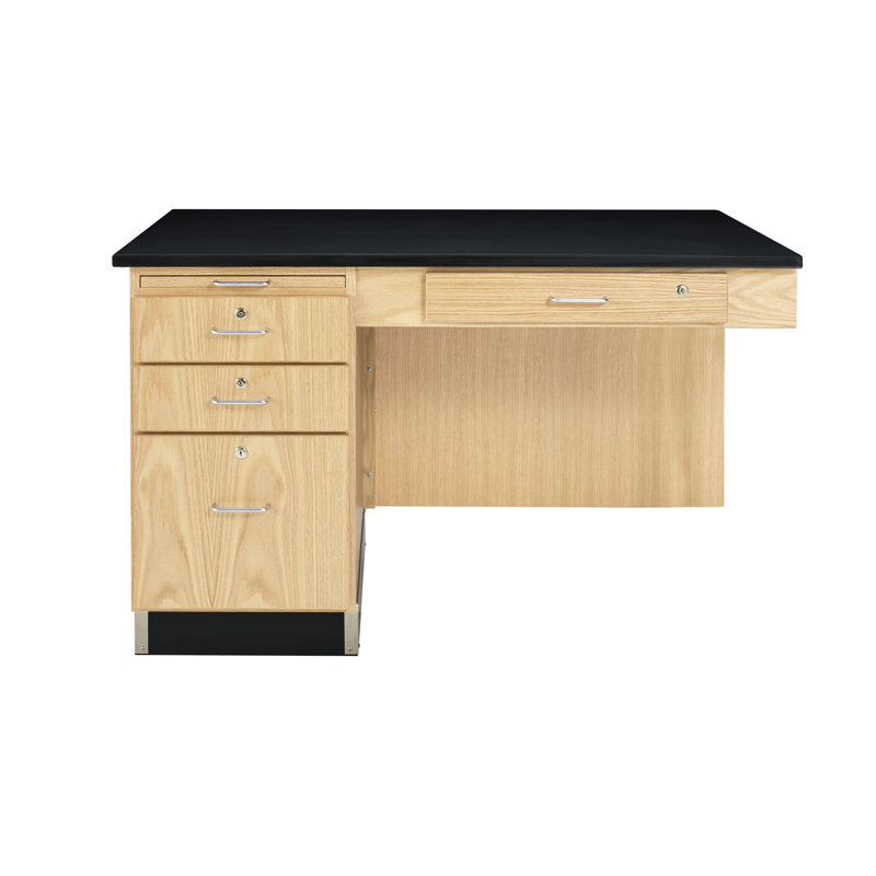 Diversified Woodcrafts 48'' L x 30'' W Rectangle Resin Instructor's Desk