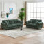 Canapé Chesterfield à accoudoirs roulés avec tête de clou 85,62 po Gillianne-432202063