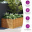  Lit surélevé de jardin en acier Corten 188,6 po x 39,4 po x 27,2 po