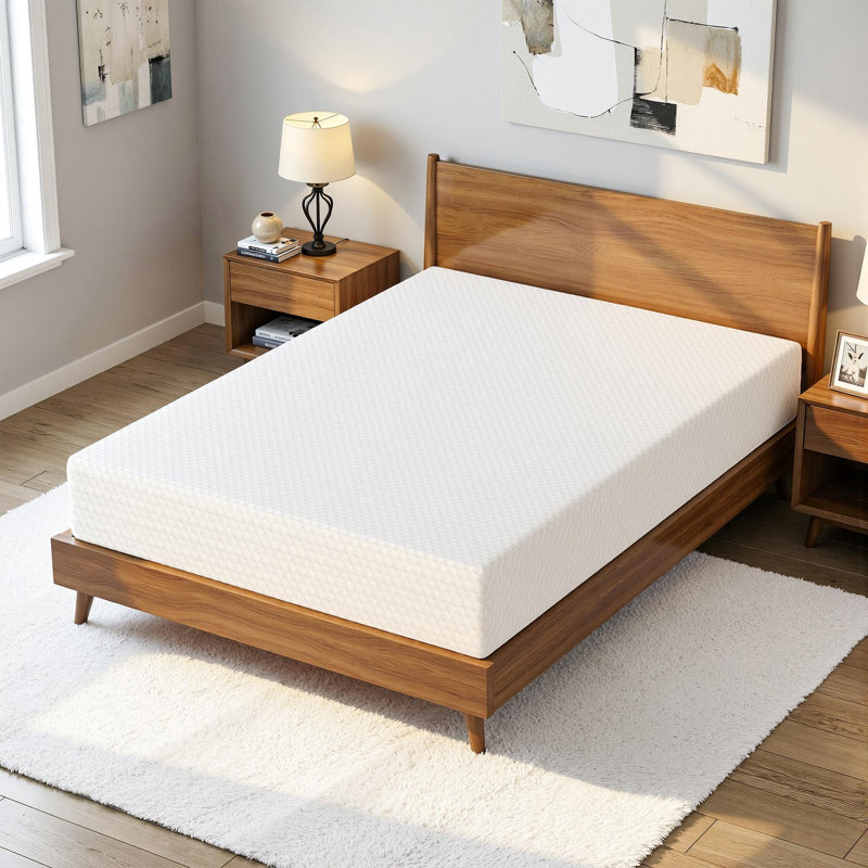 Medium Firm Cooling Gel Memory Foam Mattress in A Box with Removable Cover, 8", Full