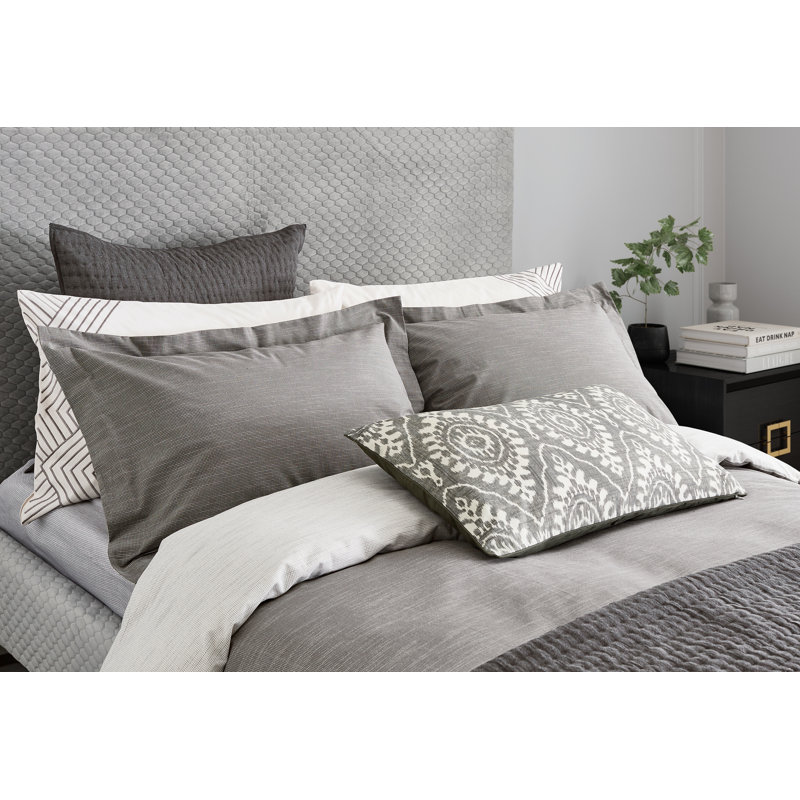 Kayah Woven Check Duvet Cover, Super King