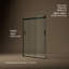Porte de douche H 74 po x l 59,63 po Levity avec technologie CleanCoat Levity-69281653-69281656