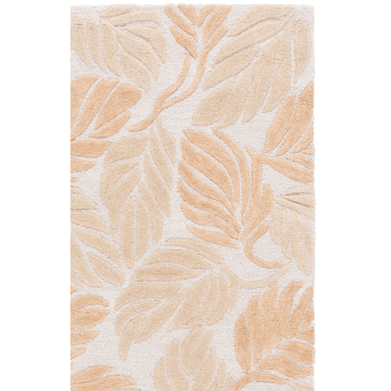 Jardin Hand Tufted Wool; Cotton Floral Indoor Rug, Rectangle 6' x 9'