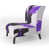 Purple/Black/White