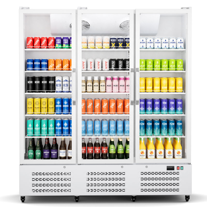 Réfrigérateur commercial pour boissons 56 pi 3 avec porte-lumière DEL