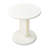 Sassani Round End Table - Pearl White/Golf