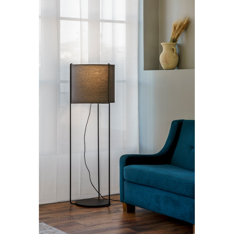 Lampe sur pied tambour, Gris