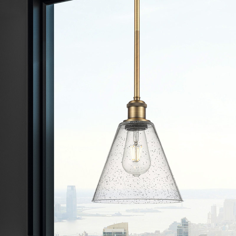 Anairis 1 - Light Single Pendant, No Bulb Included, 42.75" H x 8" W x 8" D, Brushed Brass