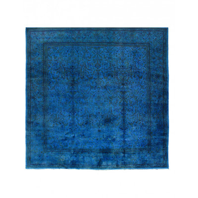 Chiu One-of-a-Kind 11' X 11'3'' Square Wool Area Rug Blue