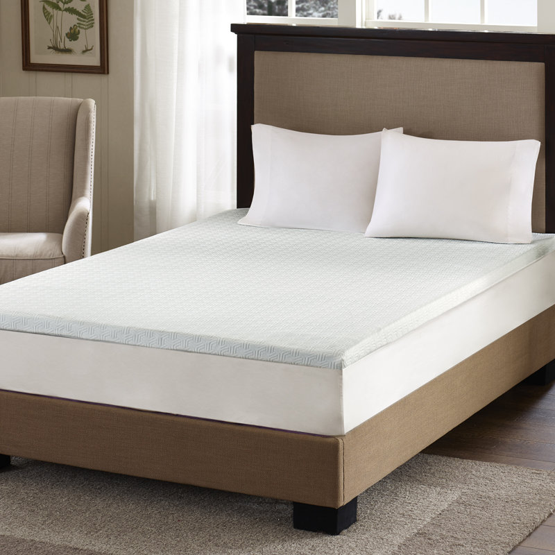 Sleep Philosophy Gel Memory Foam Mattress Topper, Twin XL, 2"