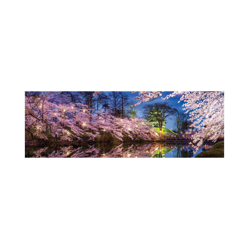Cherry Blossom Festival At Takada Castle, Joetsu, Niigata Prefecture, Japan by Jan Becke - Wrapped Canvas Panoramic Print