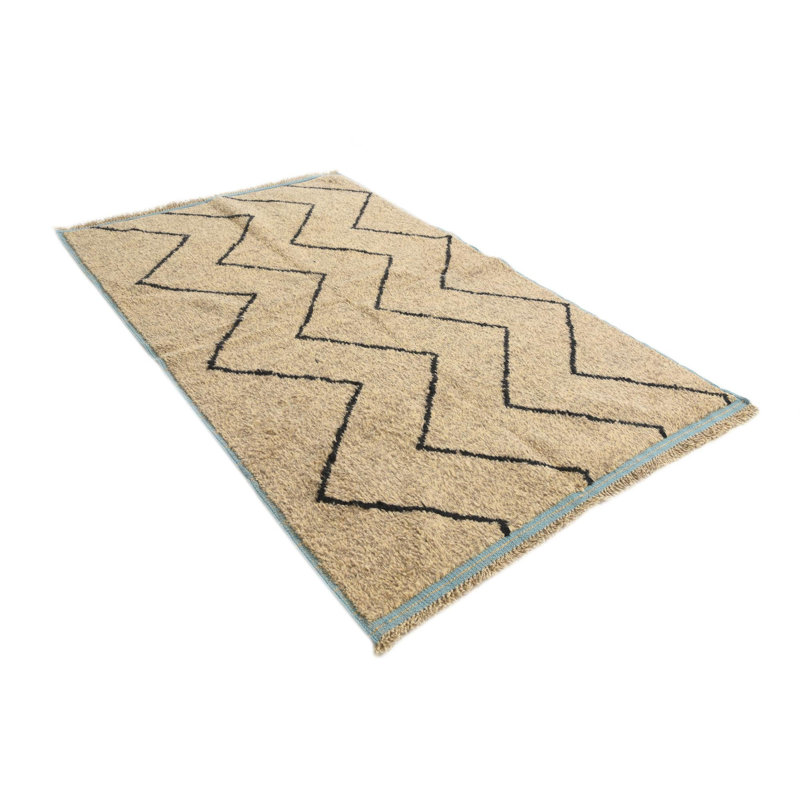Tapis brun clair 5 x 8 Pinson