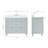 Ariel Monroe 42 Inch Single Rectangular Sink Bathroom Vanity With Carrara White Quartz Countertop-105988660